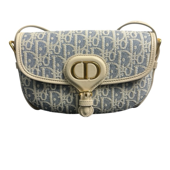 Dior Crossbody Bag in Blue and Cream - Picture 1 of 8
